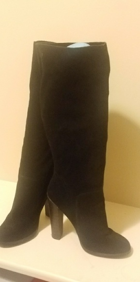 Black suede boots - Picture 2 of 3